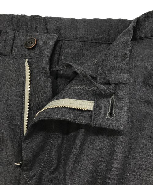 45R（フォーティファイブ・アール）45R (フォーティーファイブアール) 梳毛ウールのイージースラックス グレー サイズ:3の古着・服飾アイテム