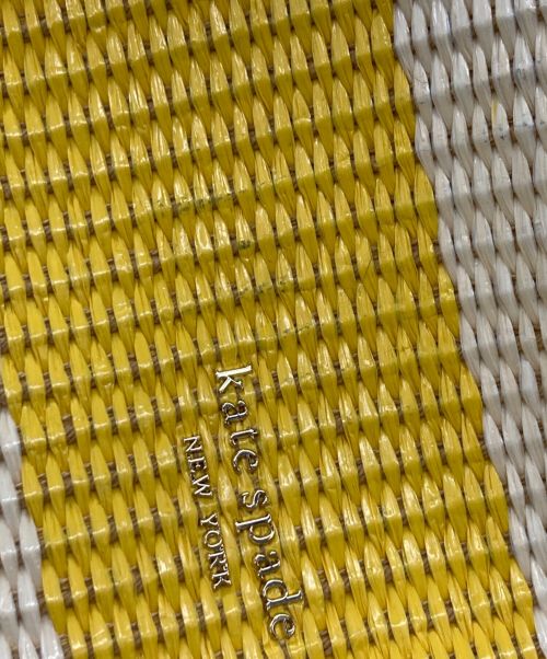 Kate Spade（ケイトスペード）Kate Spade (ケイトスペード) 2WAYショルダーバッグ イエロー×ホワイトの古着・服飾アイテム