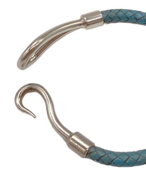 HERMES（エルメス）HERMES (エルメス) ジャンボブレスレット シルバー×ブルーの古着・服飾アイテム