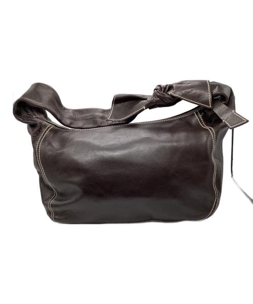 BALLY（バリー）BALLY (バリー) リボンワンショルダーバッグ ブラウンの古着・服飾アイテム