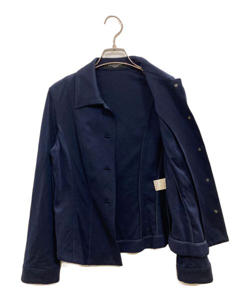 LEONARD（レオナール）LEONARD (レオナール) ジャージーテーラードジャケット ネイビー サイズ:11の古着・服飾アイテム
