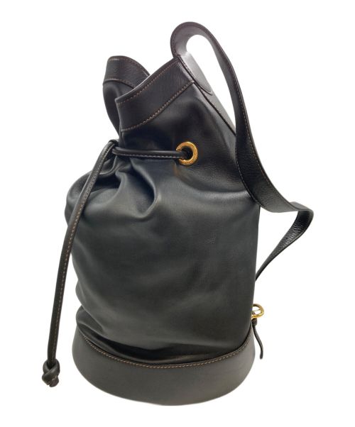 LOEWE（ロエベ）LOEWE (ロエベ) ロゴ巾着ワンショルダ ブラックの古着・服飾アイテム