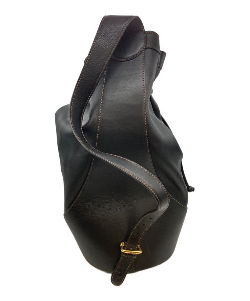LOEWE（ロエベ）LOEWE (ロエベ) ロゴ巾着ワンショルダ ブラックの古着・服飾アイテム