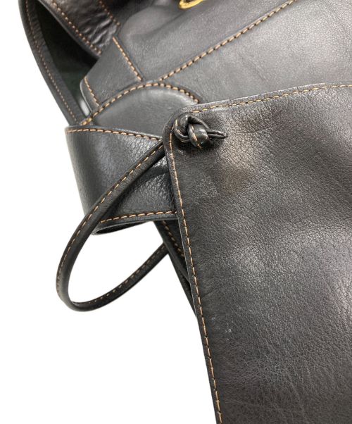 LOEWE（ロエベ）LOEWE (ロエベ) ロゴ巾着ワンショルダ ブラックの古着・服飾アイテム