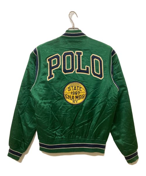 POLO RALPH LAUREN（ポロ・ラルフローレン）POLO RALPH LAUREN (ポロ・ラルフローレン) レターマンジャケット グリーン サイズ:Sの古着・服飾アイテム