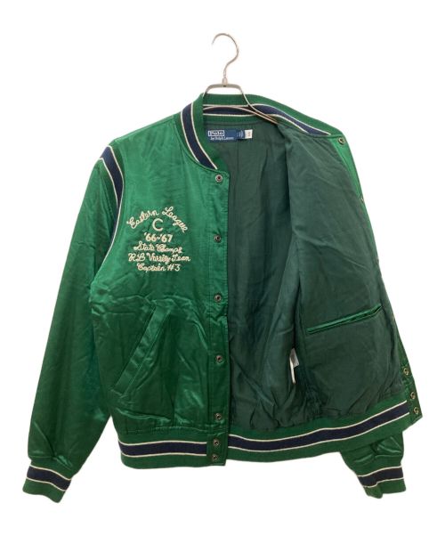 POLO RALPH LAUREN（ポロ・ラルフローレン）POLO RALPH LAUREN (ポロ・ラルフローレン) レターマンジャケット グリーン サイズ:Sの古着・服飾アイテム