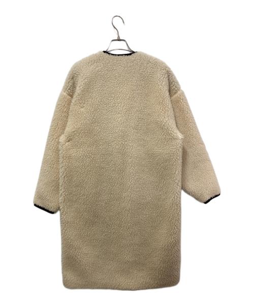 HYKE（ハイク）HYKE (ハイク) FAUX SHEARLING COAT　202-17175 012 アイボリー サイズ:1の古着・服飾アイテム