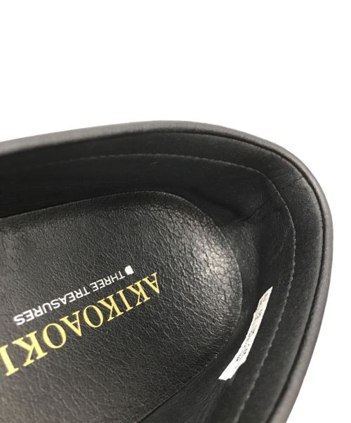 AKIKOAOKI（アキコアオキ）AKIKOAOKI (アキコアオキ) 別注Regulated Gravity-faux leatherローファー ブラック サイズ:24cmの古着・服飾アイテム