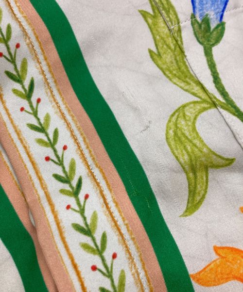 CASABLANCA（カサブランカ）CASABLANCA (カサブランカ) Cuban Collar Short Sleeve Shirt　23SS グリーン サイズ:XXLの古着・服飾アイテム