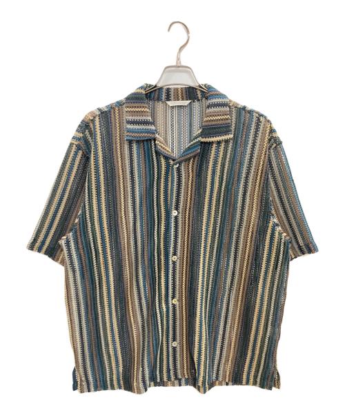 JOURNAL STANDARD（ジャーナルスタンダード）JOURNAL STANDARD (ジャーナルスタンダード) バルファレース パターン オープンシャツ/ジャーナルスタンダード/22051600941020 アイボリー×ブルー サイズ:Ｍの古着・服飾アイテム