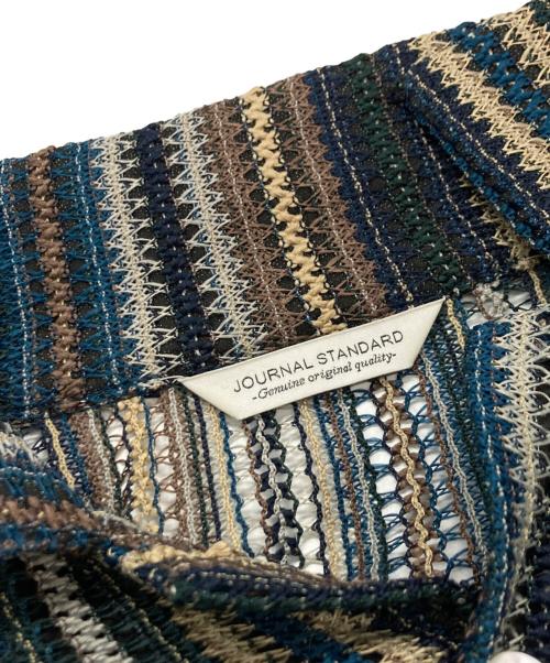 JOURNAL STANDARD（ジャーナルスタンダード）JOURNAL STANDARD (ジャーナルスタンダード) バルファレース パターン オープンシャツ/ジャーナルスタンダード/22051600941020 アイボリー×ブルー サイズ:Ｍの古着・服飾アイテム