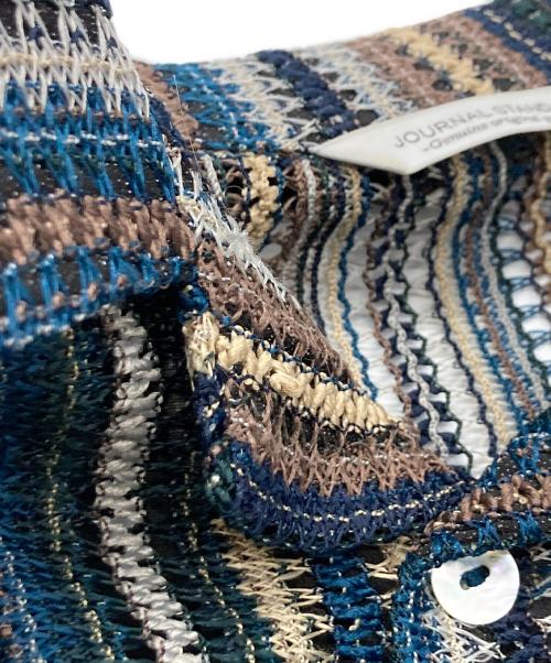 JOURNAL STANDARD（ジャーナルスタンダード）JOURNAL STANDARD (ジャーナルスタンダード) バルファレース パターン オープンシャツ/ジャーナルスタンダード/22051600941020 アイボリー×ブルー サイズ:Ｍの古着・服飾アイテム