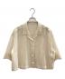 BEAUTY&YOUTH（ビューティーアンドユース）の古着「ポリエステルオーガンジー シャツ/ビューティーアンドユース/1616-242-0426」｜ベージュ