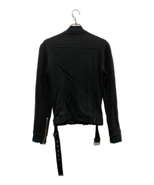 BALMAIN（バルマン）BALMAIN (バルマン) スウェットライダースジャケット　ブルーベルジャパン ブラック サイズ:Sの古着・服飾アイテム