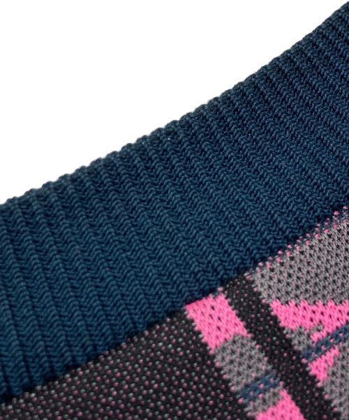 LOUIS VUITTON（ルイ ヴィトン）LOUIS VUITTON (ルイ ヴィトン) モノグラムジャカードスウェットシャツ グリーン×ピンク サイズ:ＸＳの古着・服飾アイテム