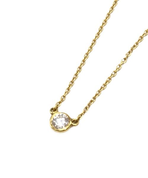 TIFFANY & Co.（ティファニー）TIFFANY & Co. (ティファニー) ダイヤモンド バイ ザ ヤードシングル ダイヤモンド ペンダント　エルサペレッティ  サイズ:チェーン全長40.5CM トップ幅4ｍｍの古着・服飾アイテム