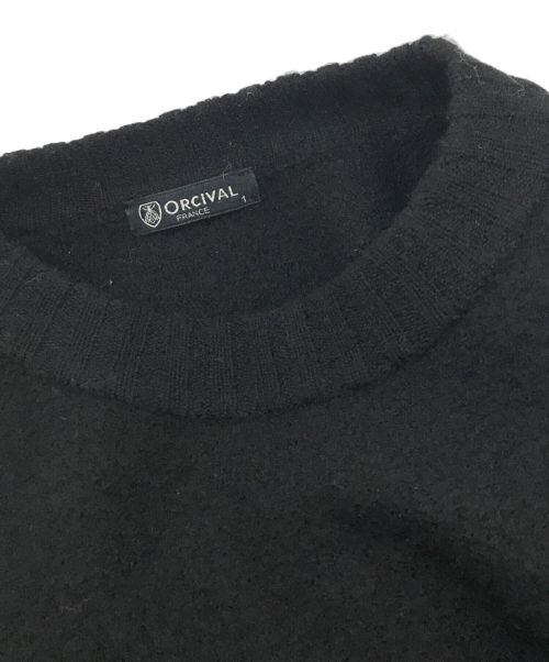 ORCIVAL（オーシバル）ORCIVAL (オーシバル) クルーネックウールニットケープベスト　OR-D0062 ブラック サイズ:1の古着・服飾アイテム