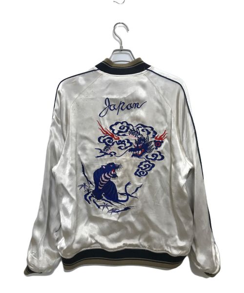 AVIREX（アヴィレックス）AVIREX (アヴィレックス) スーベニアジャケット　USMC SUKA JACKET ホワイト×ブラック サイズ:Ｌの古着・服飾アイテム