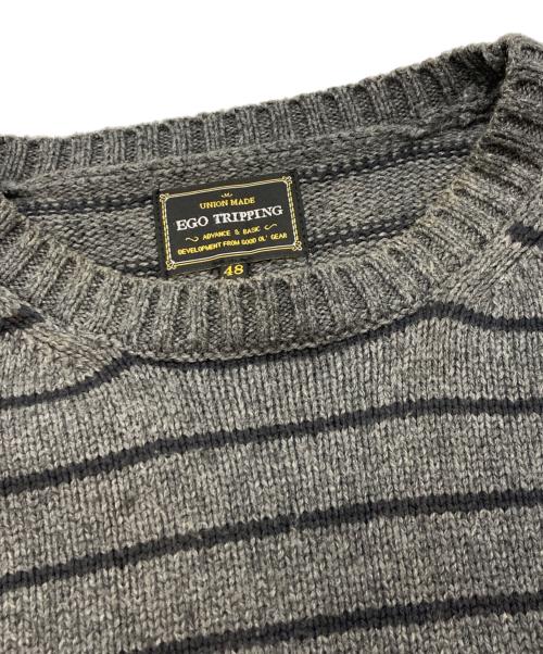 EGO TRIPPING（エゴ トリッピング）EGO TRIPPING (エゴ トリッピング) GRUNGE KNIT/エゴ トリッピング/675002 グレー サイズ:48の古着・服飾アイテム