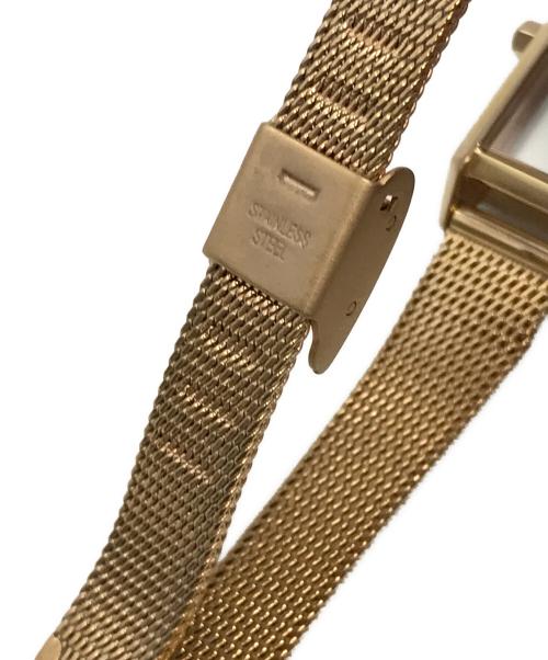 ete（エテ）ete (エテ) レクタングルフェイス メッシュベルト ウォッチ シルバーの古着・服飾アイテム