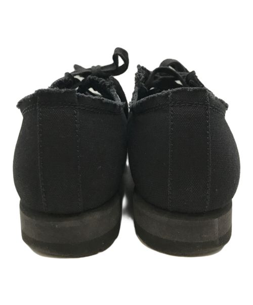 YOHJI YAMAMOTO（ヨウジヤマモト）YOHJI YAMAMOTO (ヨウジヤマモト) BLACK CANVAS LOW CUT SNEAKERS ブラック サイズ:02の古着・服飾アイテム