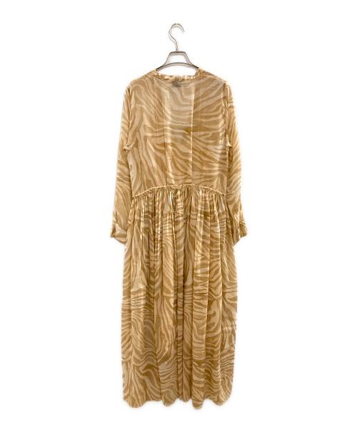 forte forte（フォルテ・フォルテ）forte forte (フォルテ・フォルテ) 総柄ワンピース/フォルテ・フォルテ ベージュの古着・服飾アイテム