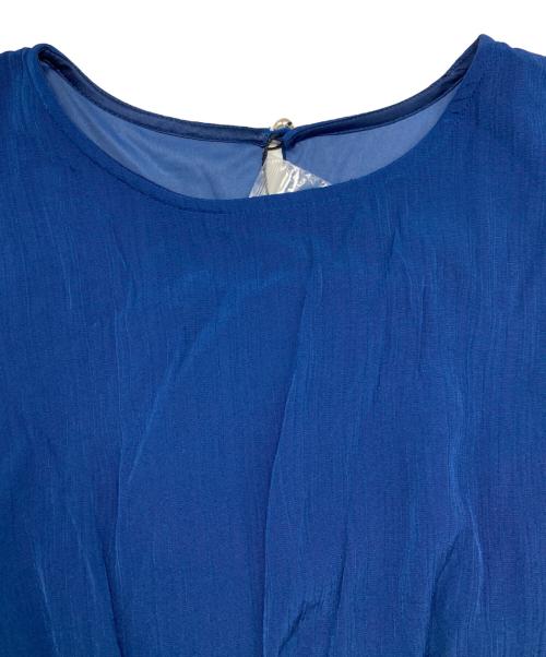 COHINA（コヒナ）COHINA (コヒナ) ベルト付きワッシャーフレアワンピース/コヒナ ブルー サイズ:Freeの古着・服飾アイテム