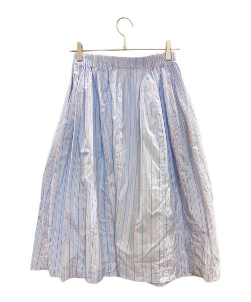 MARNI（マルニ）MARNI (マルニ) ストライプギャザースカート/マル二/GOMA0459S0 UTC225/23SS ブルー×オレンジ サイズ:40の古着・服飾アイテム