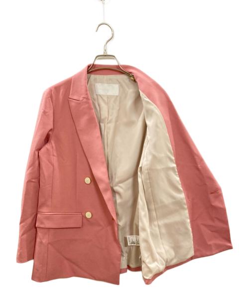 NOLLEY'S sophi（ノーリーズソフィー）NOLLEY'S sophi (ノーリーズソフィー) ウォッシャブルストレッチダブルジャケット/ノーリーズソフィー/2-0030-5-05-001 ピンク サイズ:36の古着・服飾アイテム