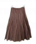 mizuiro-indミズイロインド）の古着「ボリュームフレアスカート/ミズイロインド/3-260010」｜ブラウン
