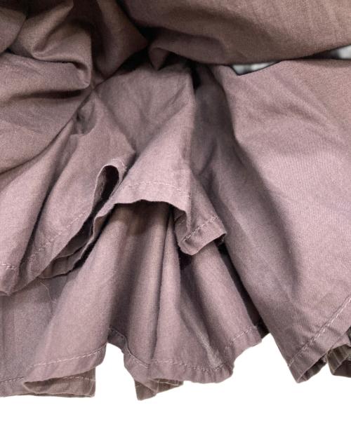 mizuiro-ind（ミズイロインド）mizuiro-ind (ミズイロインド) ボリュームフレアスカート/ミズイロインド/3-260010 ブラウン サイズ:Freeの古着・服飾アイテム