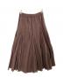 mizuiro-ind（ミズイロインド）の古着「ボリュームフレアスカート/ミズイロインド/3-260010」｜ブラウン