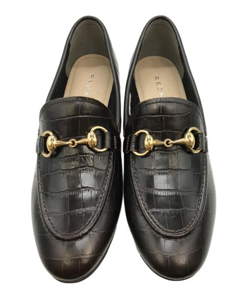 REGAL（リーガル）REGAL (リーガル) クロコ型押しビットローファー ブラウン サイズ:24の古着・服飾アイテム