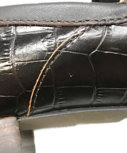 REGAL（リーガル）REGAL (リーガル) クロコ型押しビットローファー ブラウン サイズ:24の古着・服飾アイテム