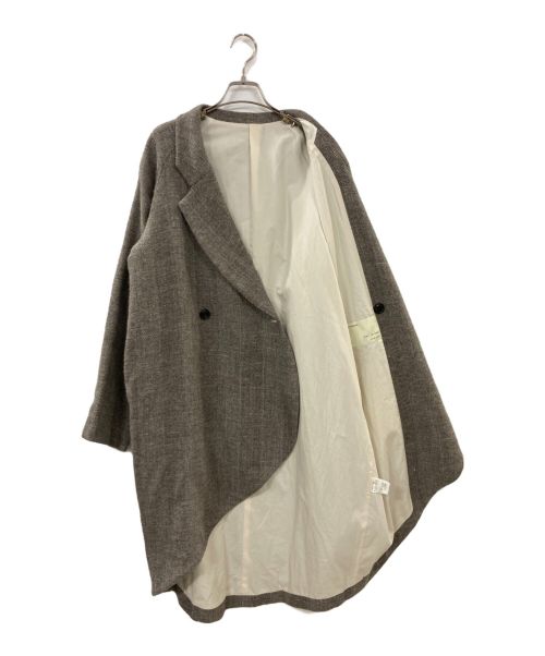 hazama（ハザマ）hazama (ハザマ) 経年真価のジャケットコート　17AW ベージュ サイズ:表記なしの古着・服飾アイテム
