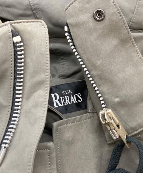 THE RERACS（ザ リラクス）THE RERACS (ザ リラクス) フーデッド ルーズ ショート モッズコート カーキ サイズ:48の古着・服飾アイテム