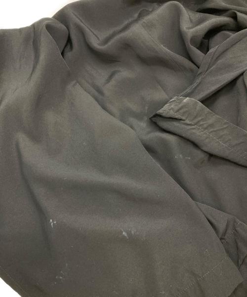 REGULATION Yohji Yamamoto（レギュレーションヨウジヤマモト）REGULATION Yohji Yamamoto (レギュレーションヨウジヤマモト) SPUN RY CLOTH R-DRAPED SHIRT DRESS　FB-D52-202 ブラック サイズ:2の古着・服飾アイテム