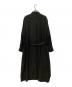 REGULATION Yohji Yamamoto (レギュレーションヨウジヤマモト) SPUN RY CLOTH R-DRAPED SHIRT DRESS　FB-D52-202 ブラック サイズ:2：18000円