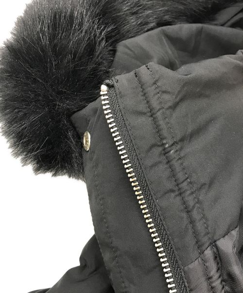 rienda（リエンダ）rienda (リエンダ) シャーリングゴムベルト付きシェイプダウンコート ブラック サイズ:Ｍの古着・服飾アイテム