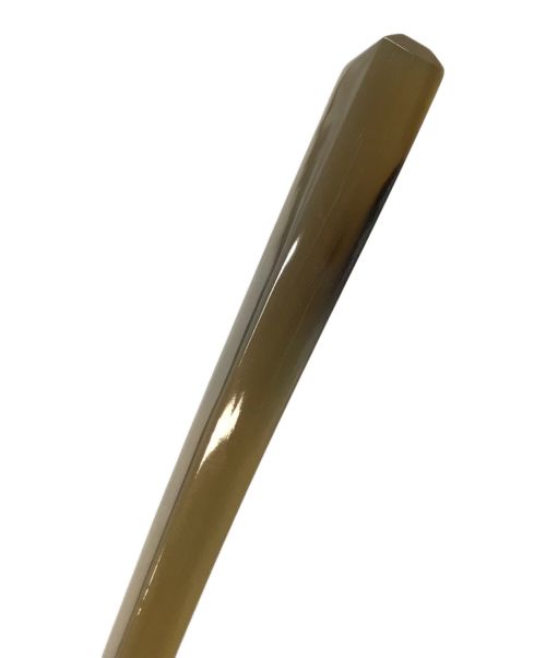 HERMES（エルメス）HERMES (エルメス) 簪　ロカイユバッファローホーン ベージュ×ブラウンの古着・服飾アイテム