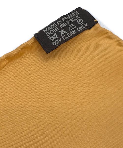 HERMES（エルメス）HERMES (エルメス) スカーフ　カレ90　FAUBOURG EXPRESS オレンジの古着・服飾アイテム
