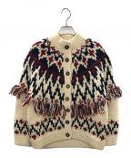 estelleエステール）の古着「ニットカーディガン」｜アイボリー