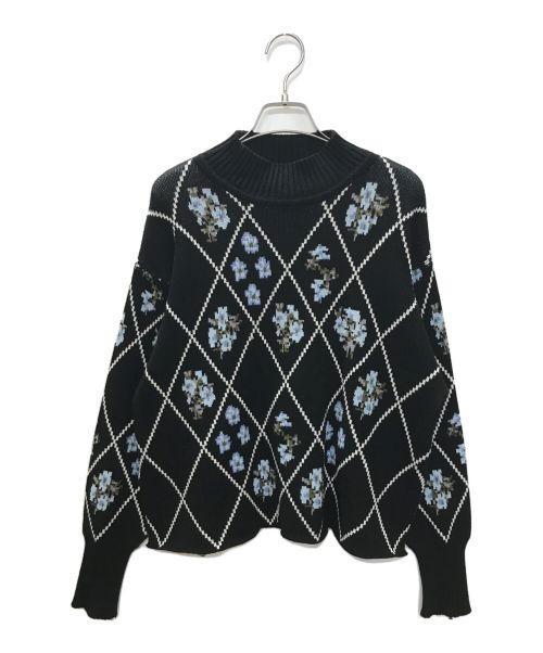 furfur（ファーファー）furfur (ファーファー) ドルマンスリーブニット ブラック サイズ:Freeの古着・服飾アイテム