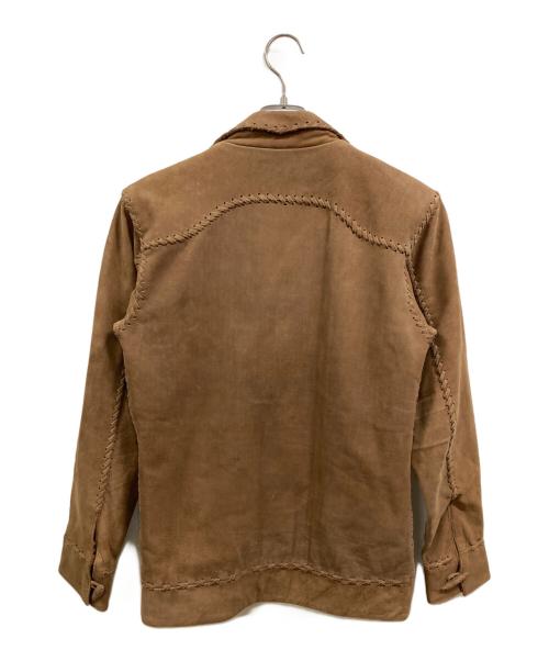 Burnout（バーンアウト）Burnout (バーンアウト) レザージャケット/バーンアウト ブラウン サイズ:ｍの古着・服飾アイテム