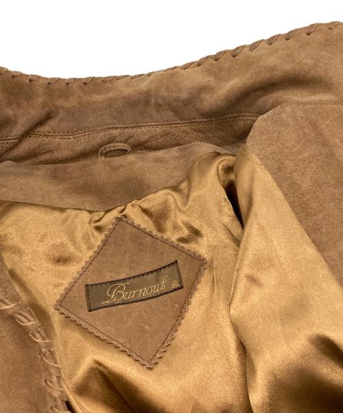 Burnout（バーンアウト）Burnout (バーンアウト) レザージャケット/バーンアウト ブラウン サイズ:ｍの古着・服飾アイテム