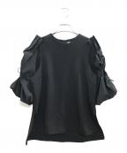 UN3D.アンスリード）の古着「オープンギャザースリーブトップ/アンスリード/522310405501」｜ブラック