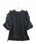 UN3D.（アンスリード）の古着「オープンギャザースリーブトップ/アンスリード/522310405501」｜ブラック