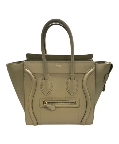 CELINE（セリーヌ）CELINE (セリーヌ) ラゲージ マイクロバッグ ベージュの古着・服飾アイテム