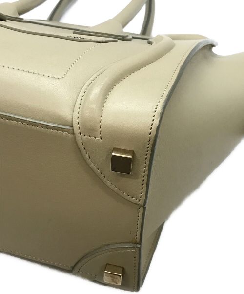 CELINE（セリーヌ）CELINE (セリーヌ) ラゲージ マイクロバッグ ベージュの古着・服飾アイテム