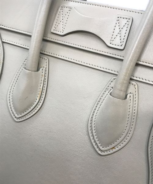 CELINE（セリーヌ）CELINE (セリーヌ) ラゲージ マイクロバッグ ベージュの古着・服飾アイテム